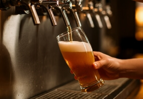 Negocio de cerveza del arte